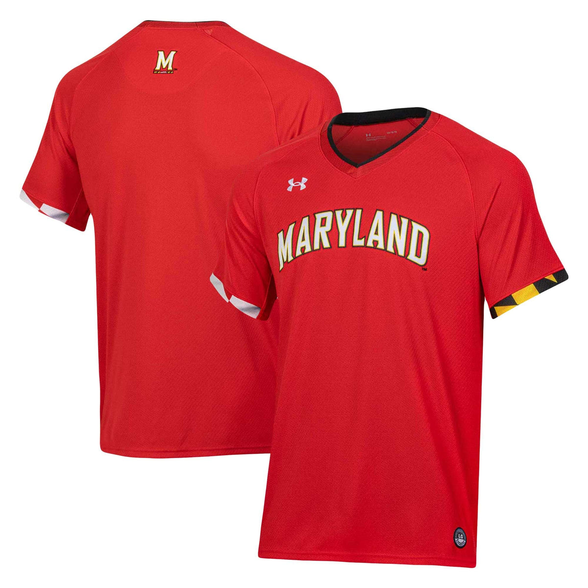 Maryland Terrapins Softball V-Neck Jersey - Red