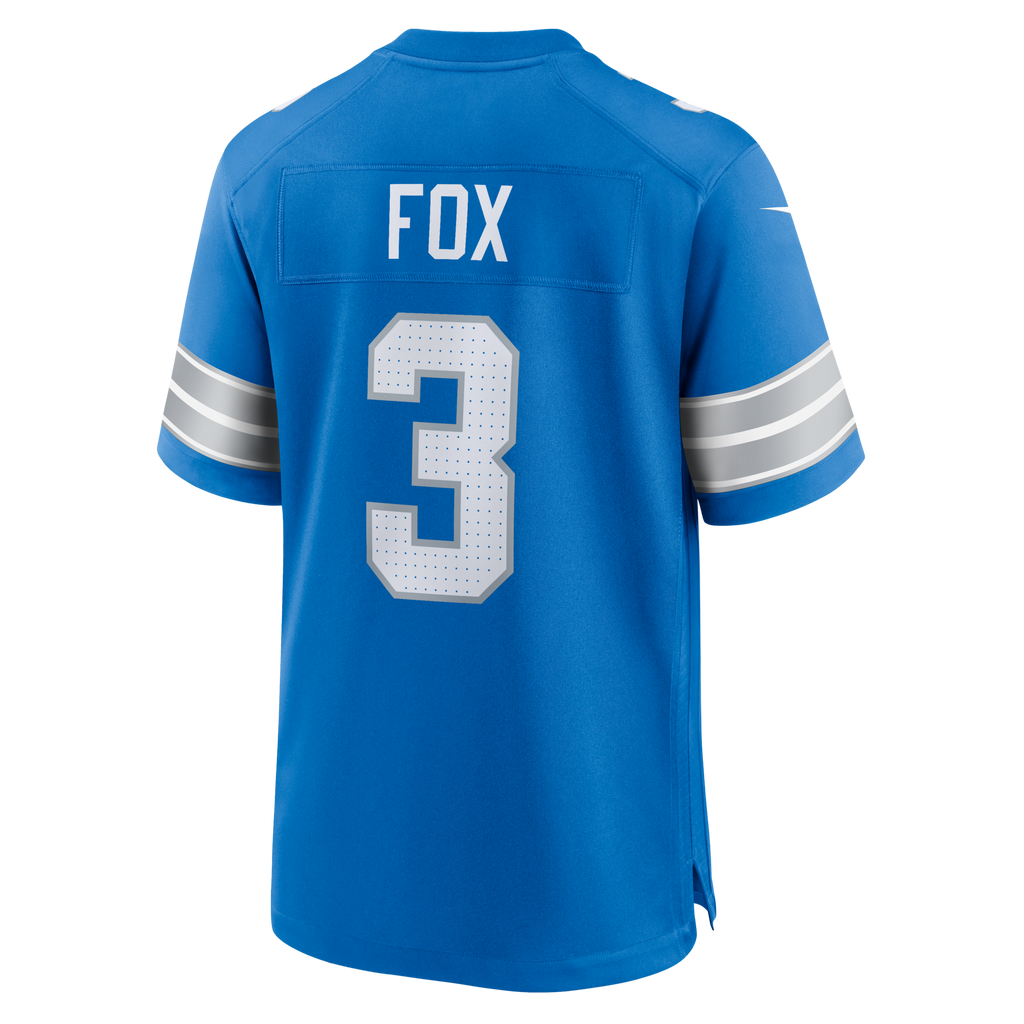 Detroit Lions Jack Fox Blue Team Game Jersey