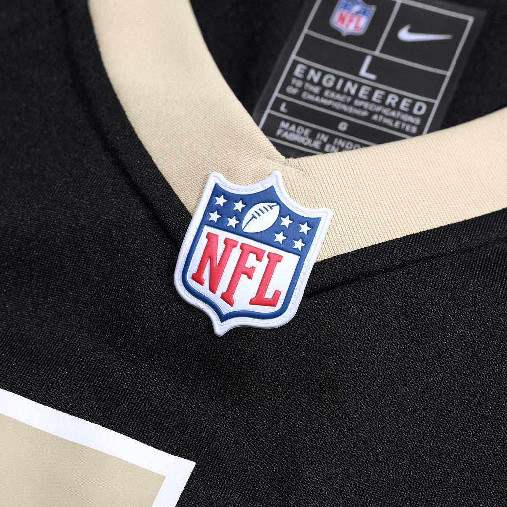 New Orleans Saints Kelvin Banks Jr. Black Game Player Jersey