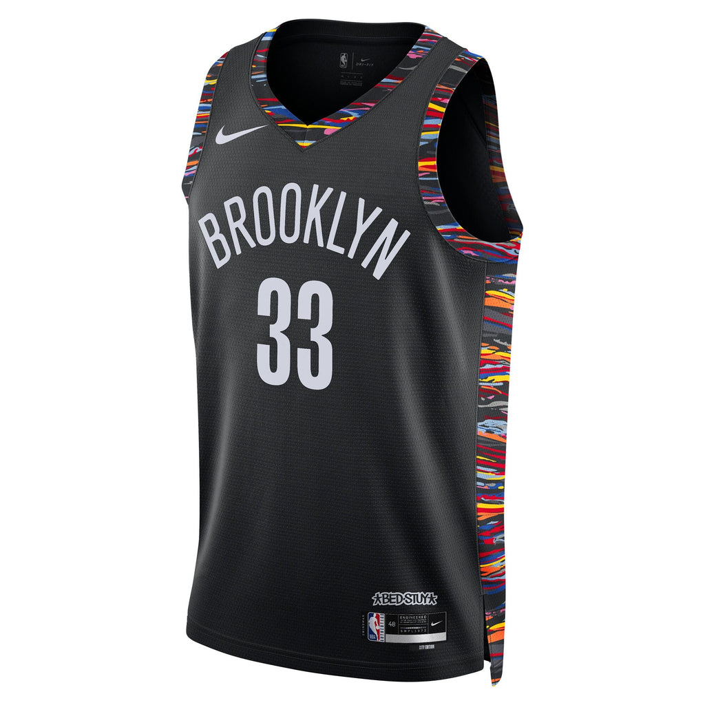 Brooklyn Nets 2025/26 City Edition Swingman Jersey - Black - Nic Claxton