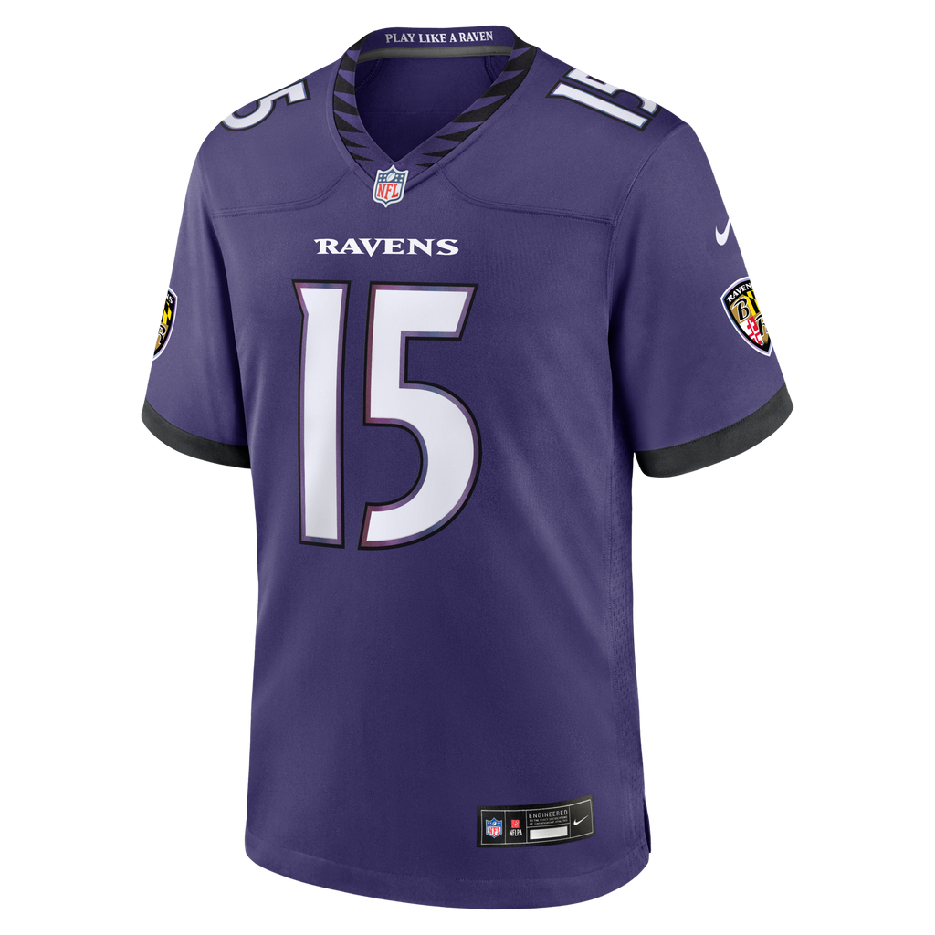 Baltimore Ravens Mike Green Purple Team Game Jersey