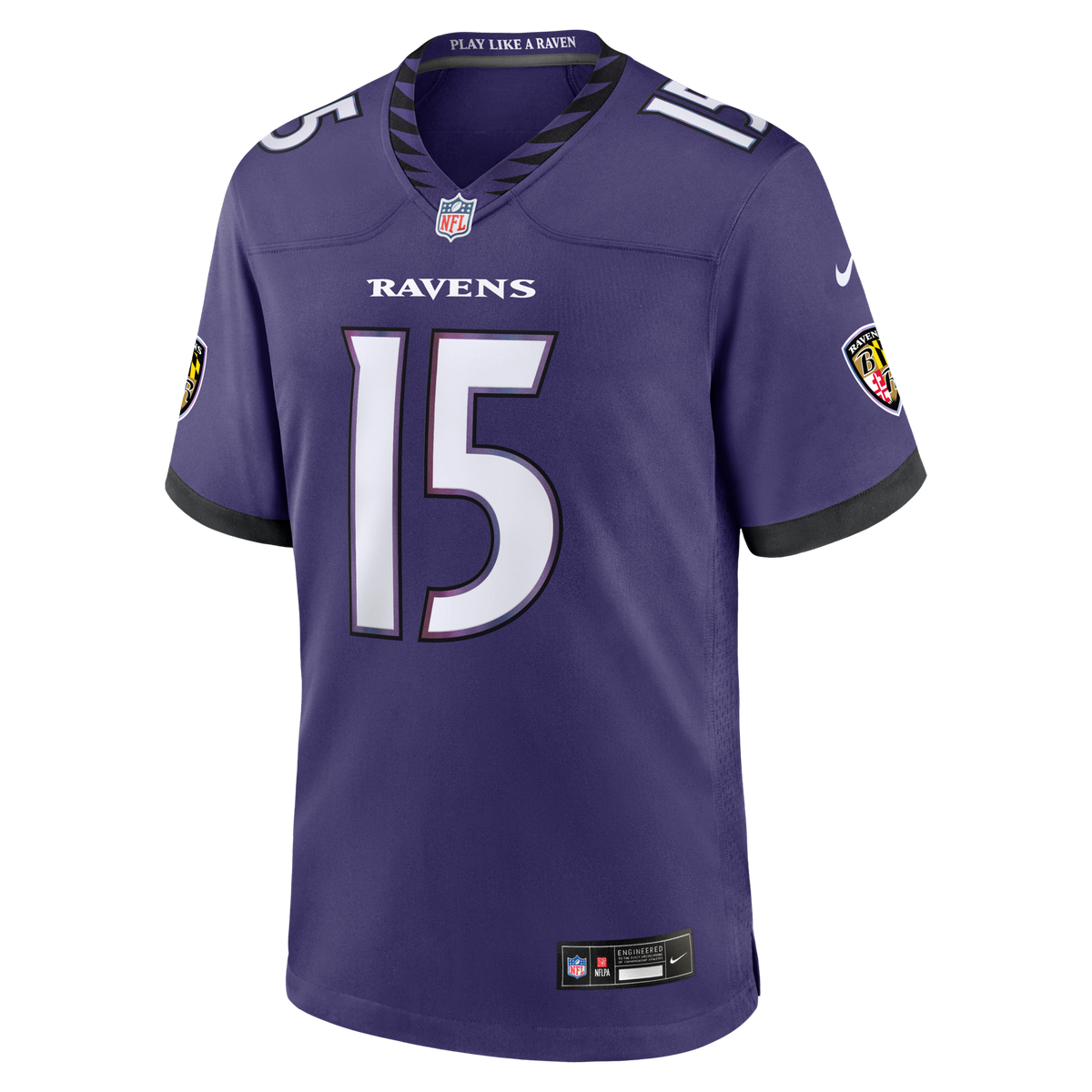 Baltimore Ravens Mike Green Purple Team Game Jersey