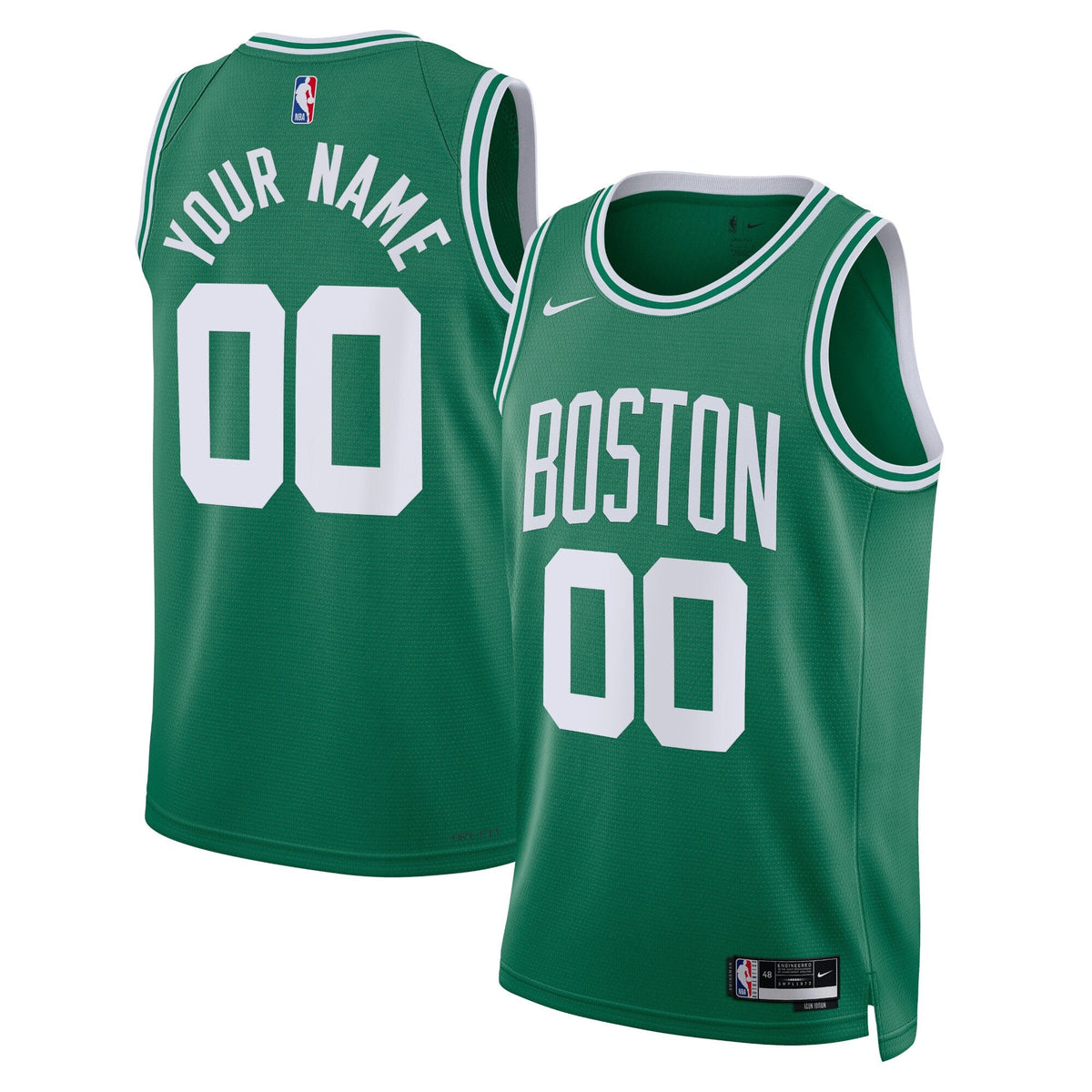 Boston Celtics Icon Edition Swingman Jersey - Kelly Green - Custom