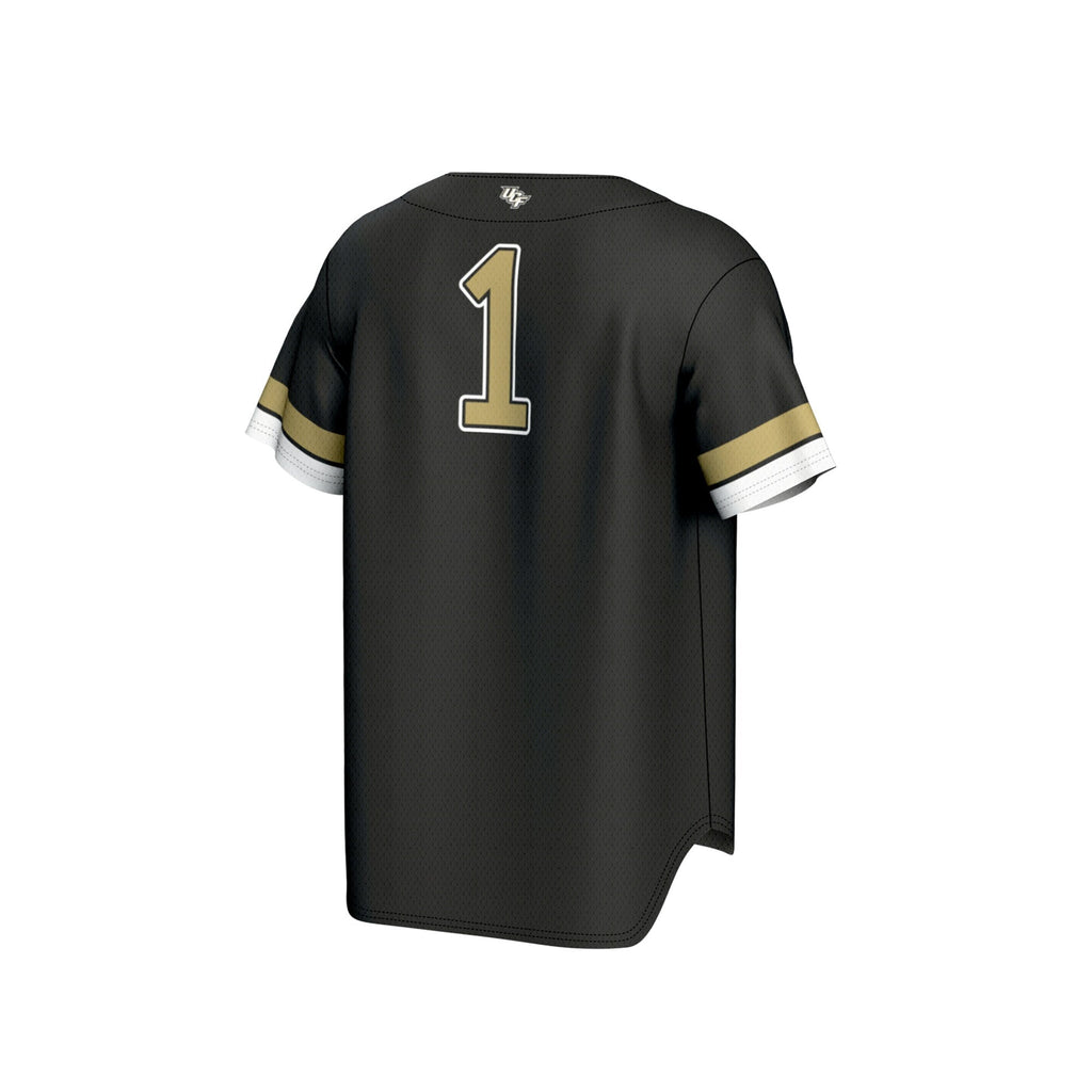 #1 UCF Knights Collegiate Baseball Fashion Jersey - Black