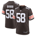 Cleveland Browns Austin Barber Brown Team Game Jersey