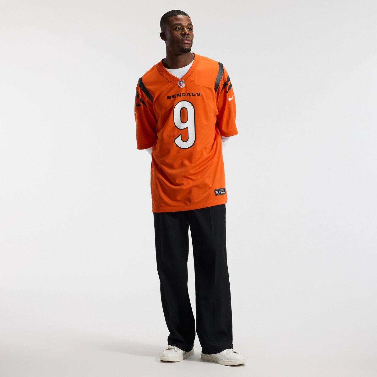 Cincinnati Bengals Joe Burrow Orange Alternate Game Jersey