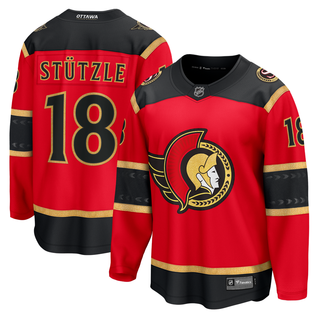 Ottawa Senators Tim Stutzle Red Alternate Breakaway Jersey
