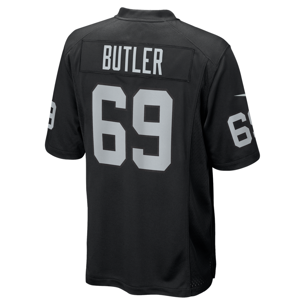 Las Vegas Raiders Adam Butler Black Team Game Jersey