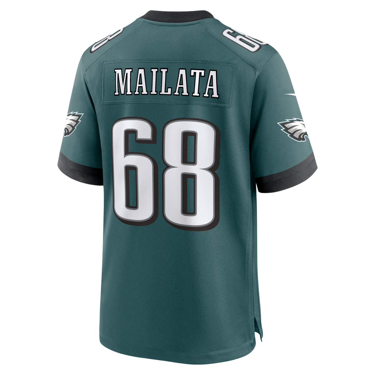 Philadelphia Eagles Jordan Mailata Midnight Green Team Game Jersey