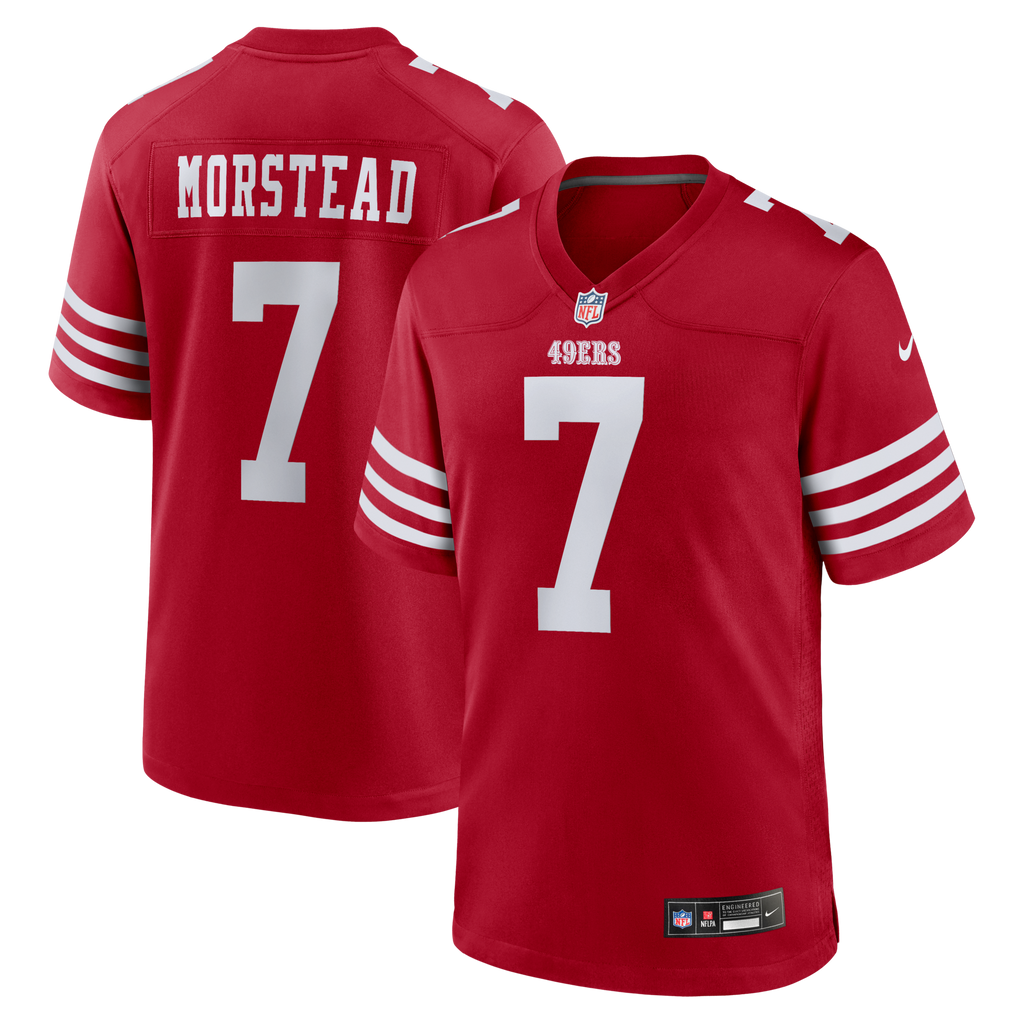 San Francisco 49ers Thomas Morstead Scarlet Team Game Jersey