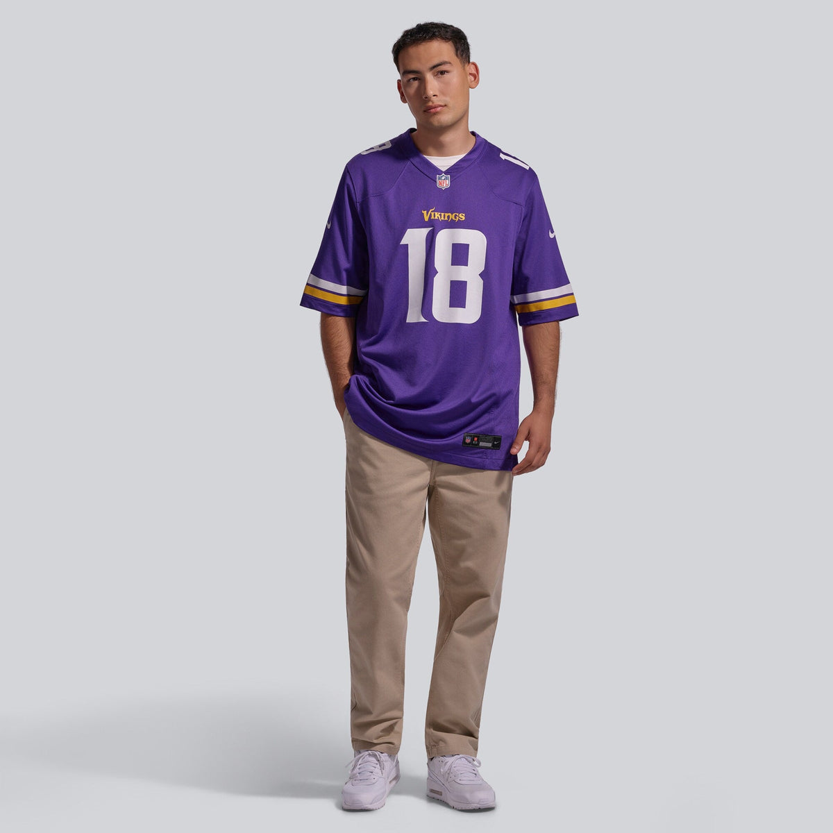 Minnesota Vikings Justin Jefferson Purple Player Game Jersey