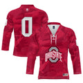 #0 Ohio State Buckeyes Ice Hockey Jersey - Scarlet