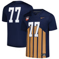 #77 Illinois Fighting Illini Untouchable Replica Football Jersey - Navy