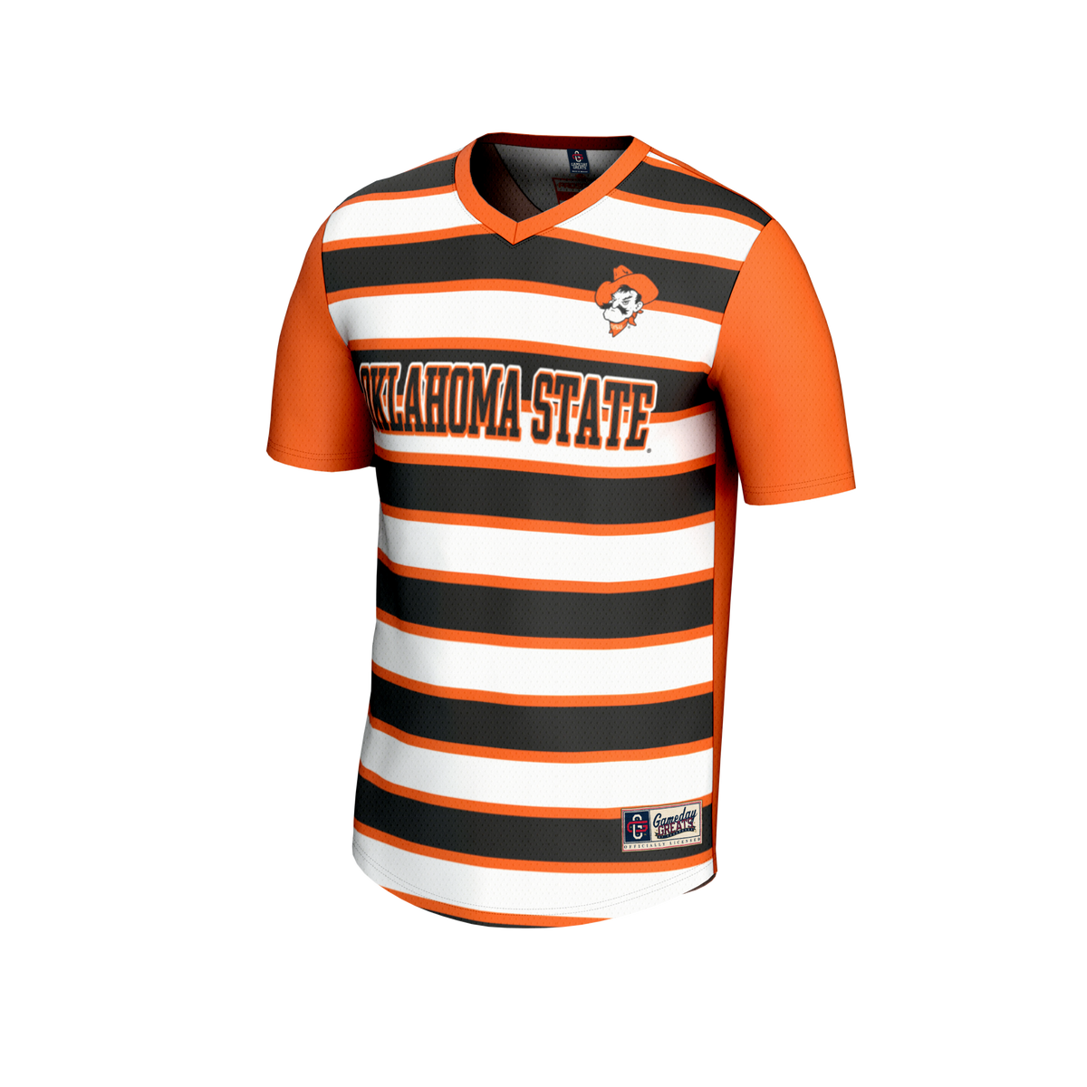 Oklahoma State Cowboys Lightweight Collegiate #1 Soccer Fashion Jersey - Orange