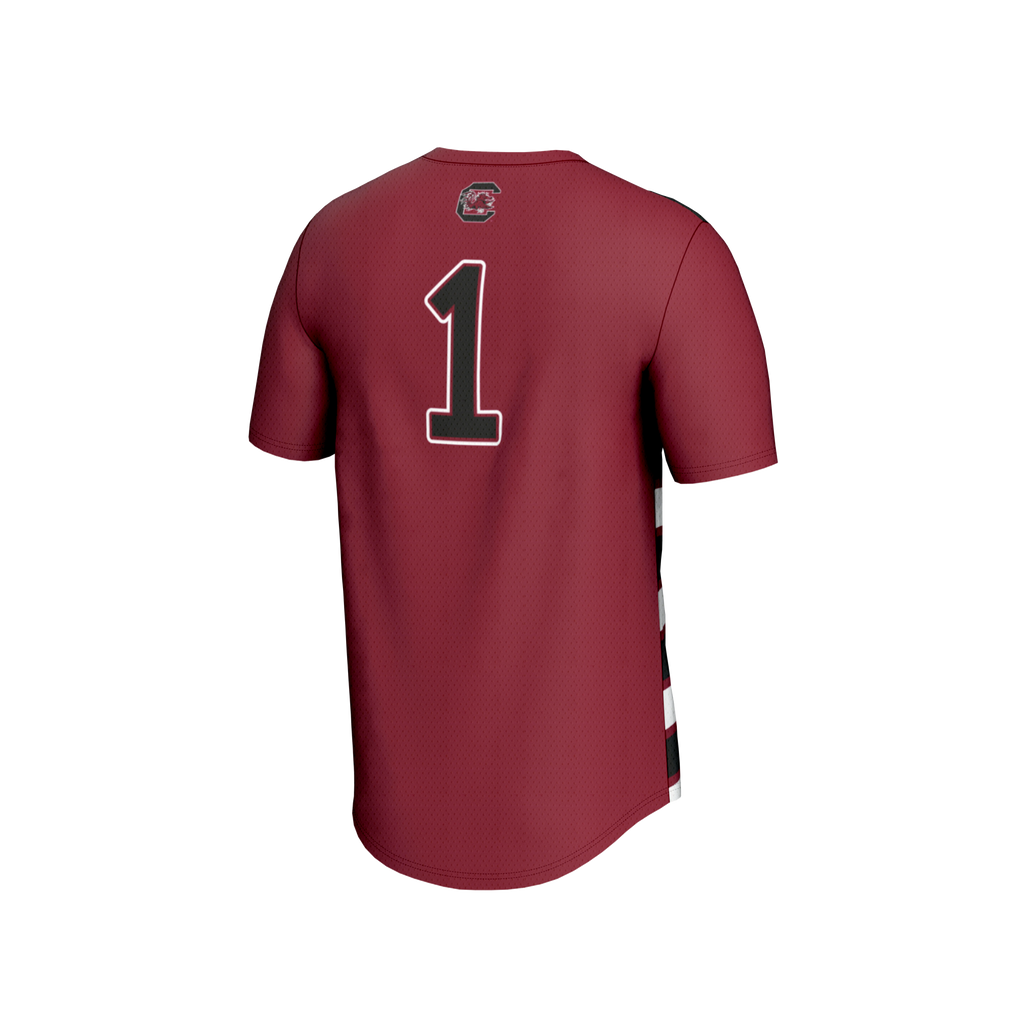 #1 South Carolina Gamecocks Lightweight Soccer Fashion Jersey - Garnet