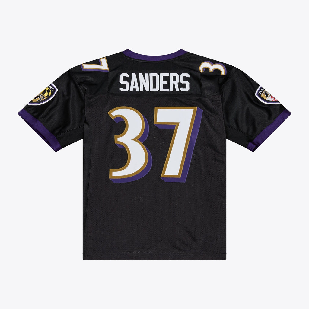 Baltimore Ravens Deion Sanders Black 2005 Authentic Throwback Jersey