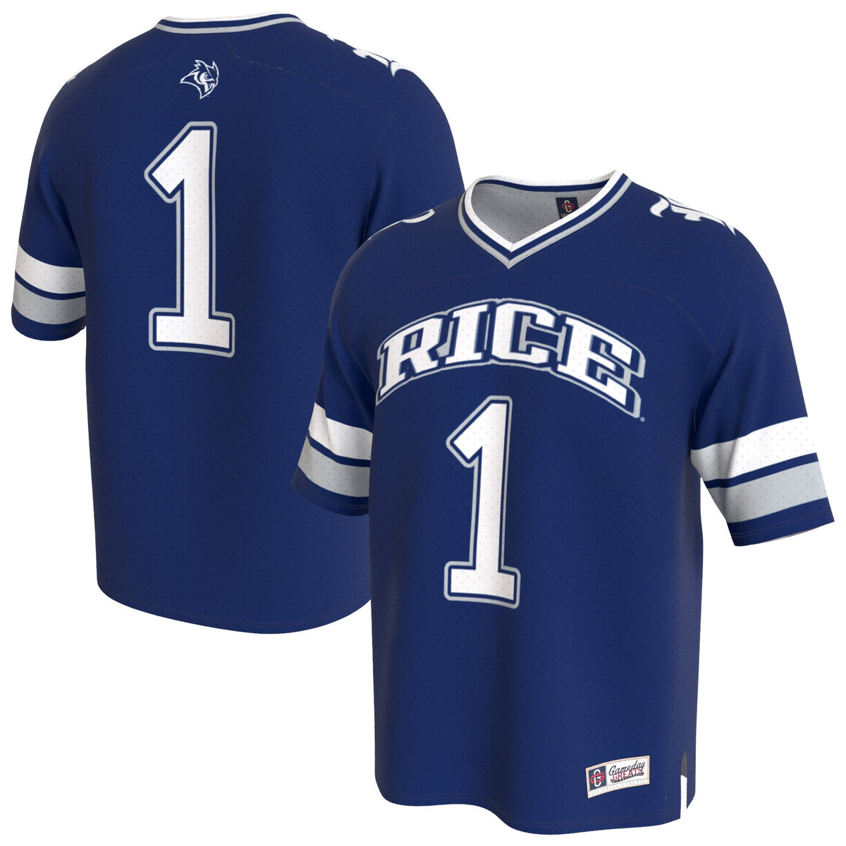 Rice Owls Lightweight Collegiate Football Fashion Jersey - Navy