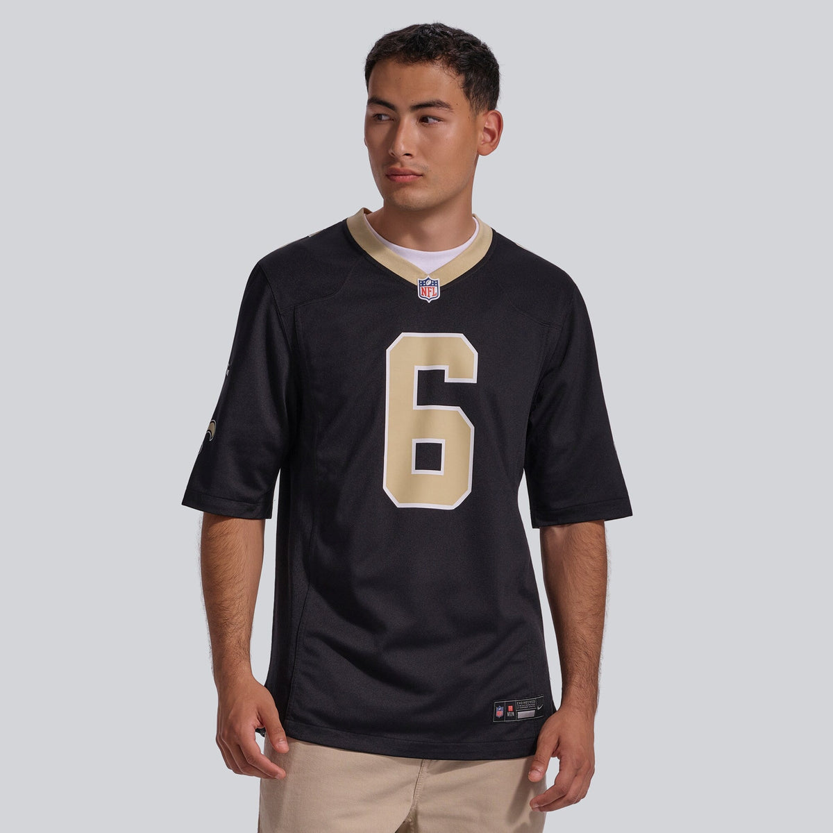 New Orleans Saints Tyler Shough Black Game Jersey