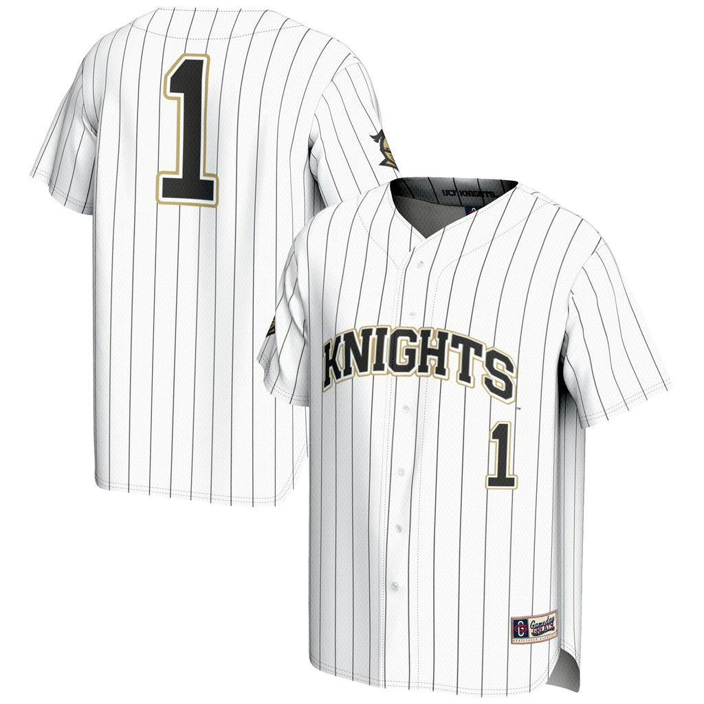 #1 UCF Knights Lightweight Baseball Jersey - White