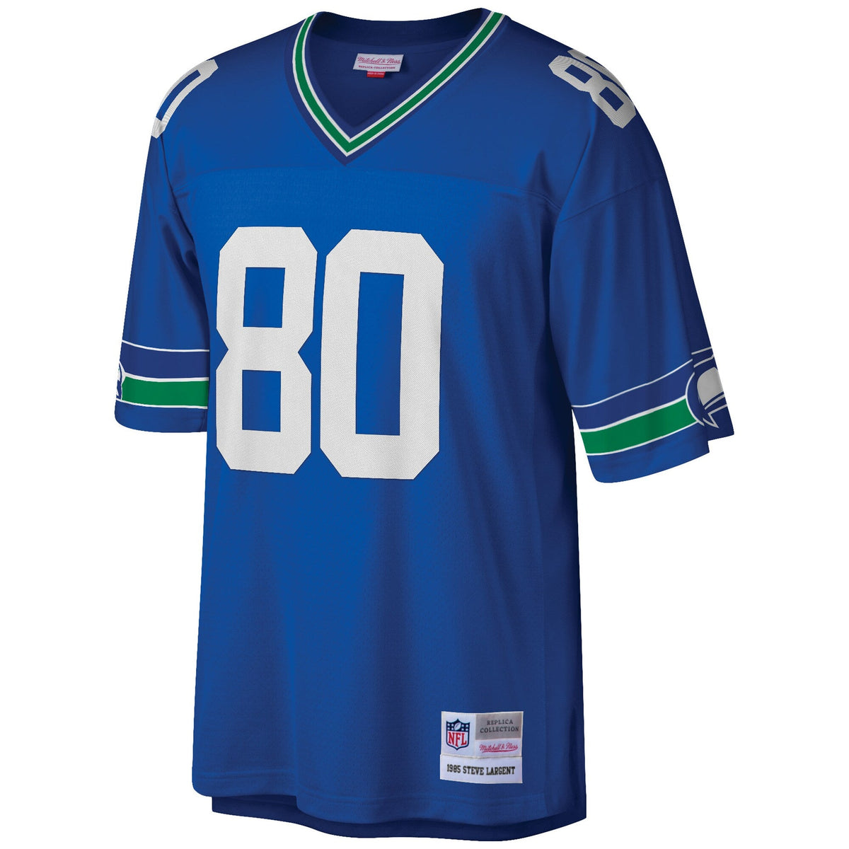 Seattle Seahawks Steve Largent Royal Big & Tall 1985 Retired Player Replica Jersey