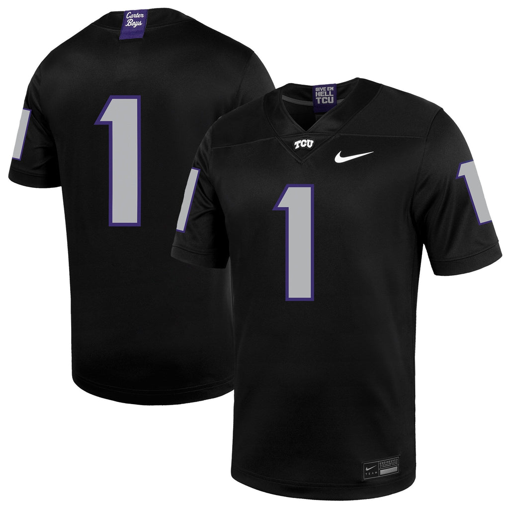 #1 TCU Horned Frogs Untouchable Football Jersey – Black