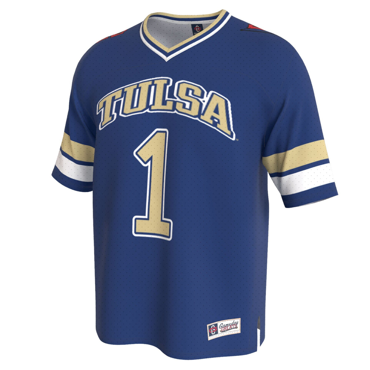 Tulsa Golden Hurricane Lightweight Collegiate Football Fashion Jersey - Royal