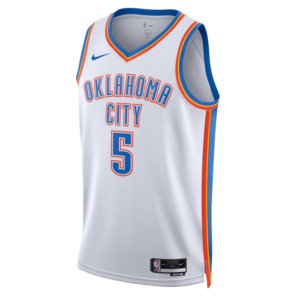 Oklahoma City Thunder Association Edition Swingman Jersey - White - Luguentz Dort