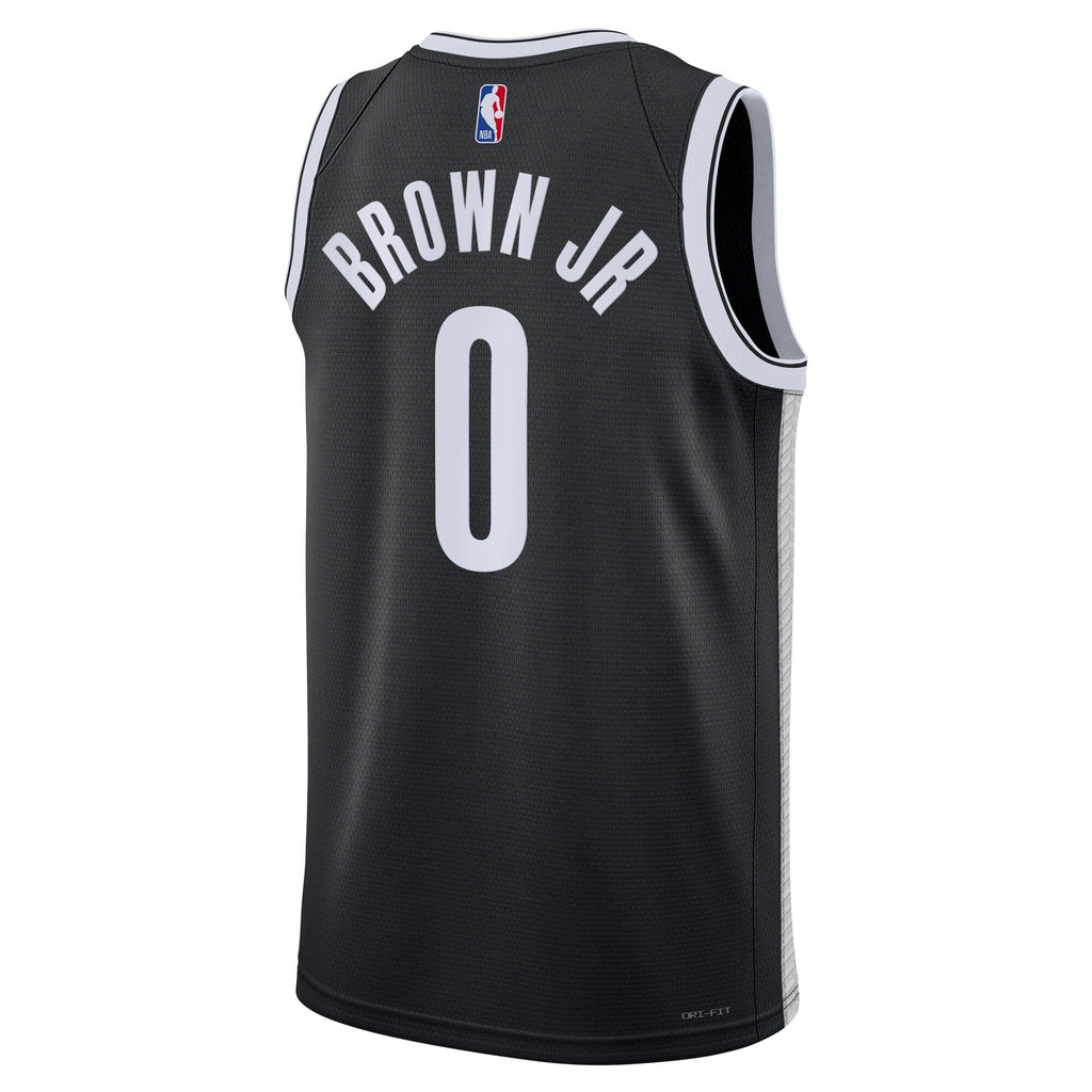 Brooklyn Nets Icon Swingman Jersey - Black - Mikel Brown Jr.