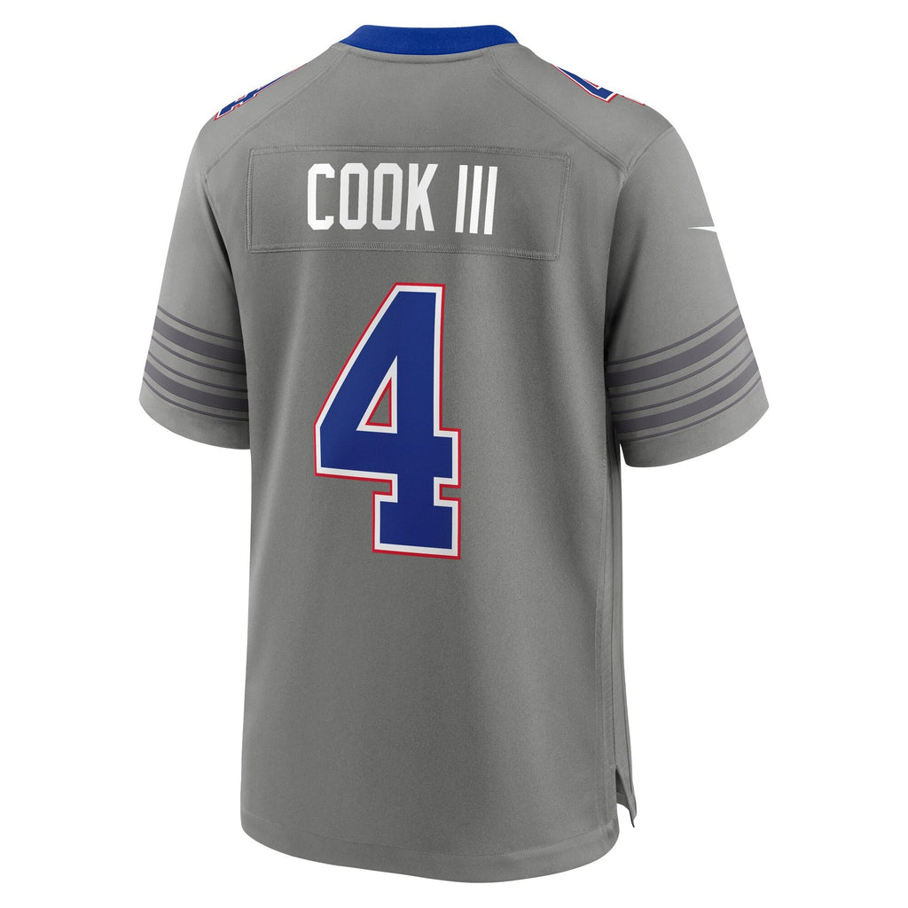 Buffalo Bills James Cook III Gray Nickel City Game Jersey