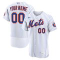 New York Mets White Home Authentic Custom Jersey