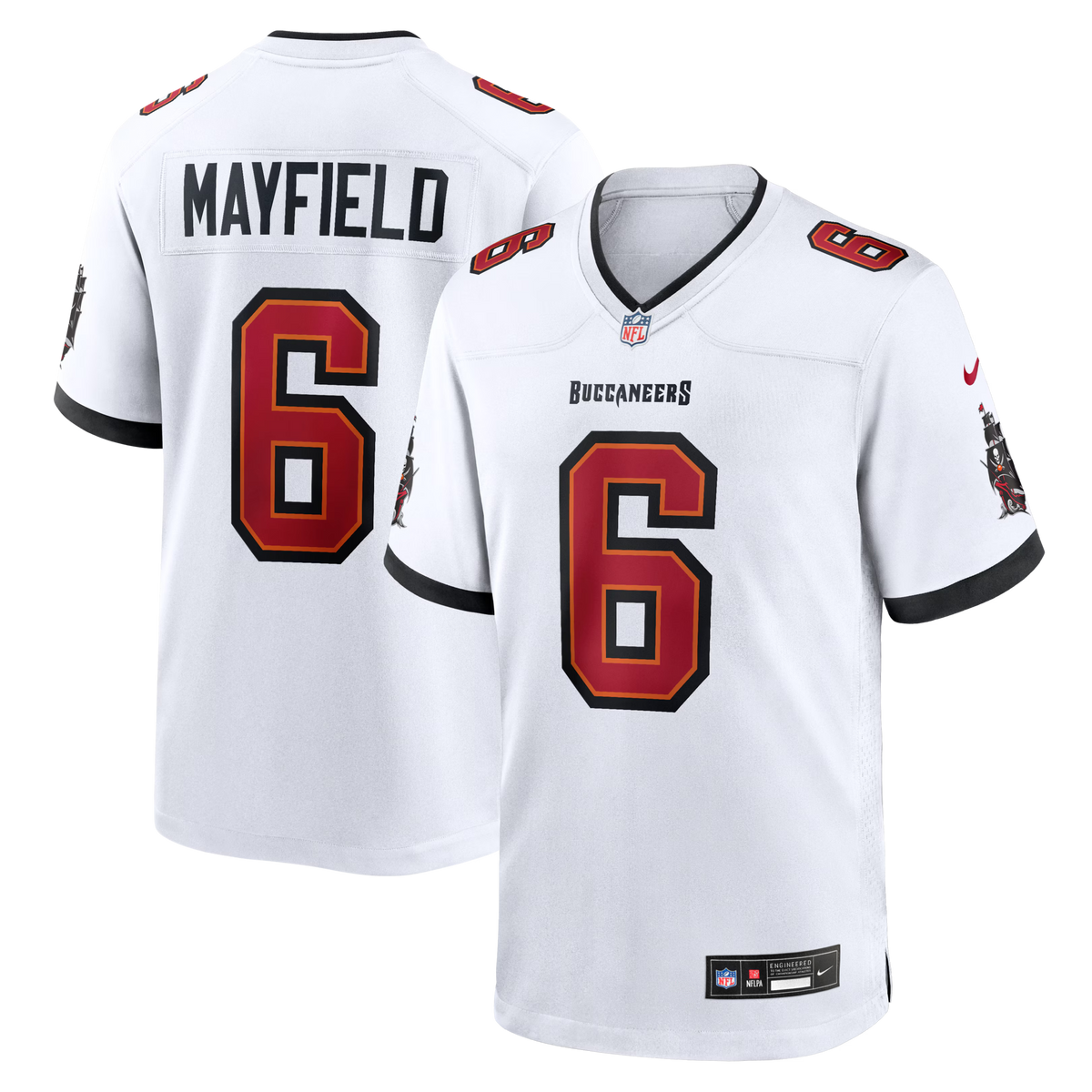 Tampa Bay Buccaneers Baker Mayfield White Away Game Jersey
