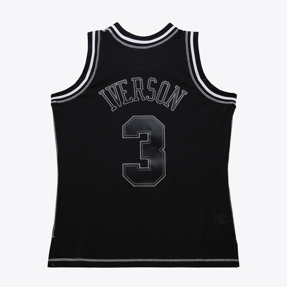 Philadelphia 76ers Allen Iverson 1996 Contrast 2K Swingman Jersey - Black