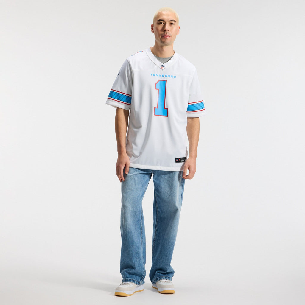 Tennessee Titans Cameron Ward White Game Jersey