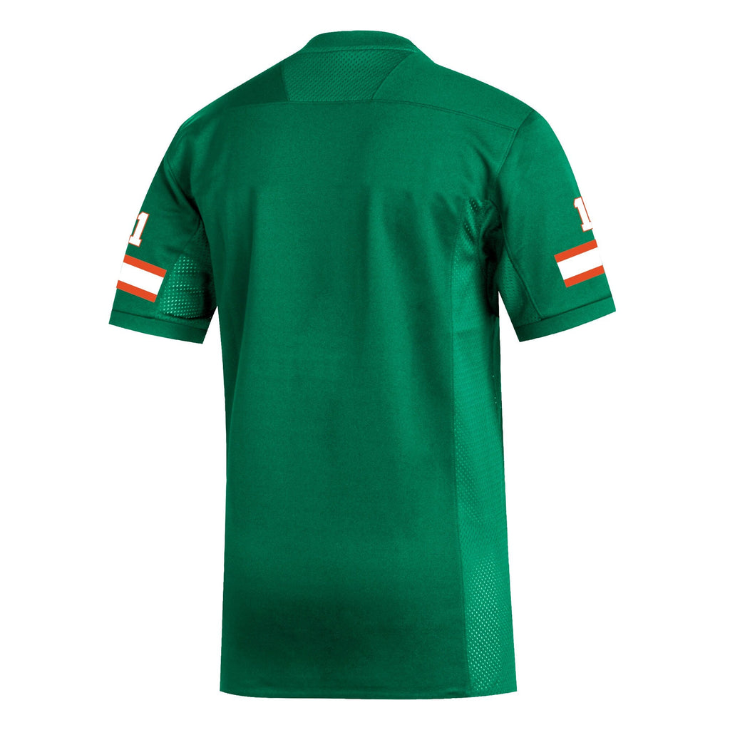 #1 Green Miami Hurricanes Replica Football Jersey