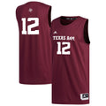 #12 Maroon Texas A&M Aggies Replica Basketball Jersey