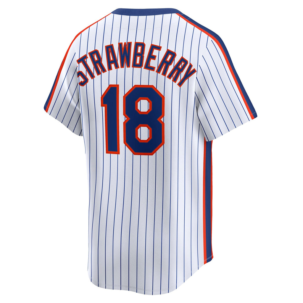 New York Mets Darryl Strawberry White Throwback Cooperstown Collection Limited Jersey