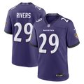 Baltimore Ravens Chandler Rivers Purple Team Game Jersey