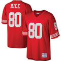 San Francisco 49ers Jerry Rice Scarlet Big & Tall 1990 Retired Player Replica Jersey