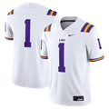 #1 LSU Tigers Game Jersey - White