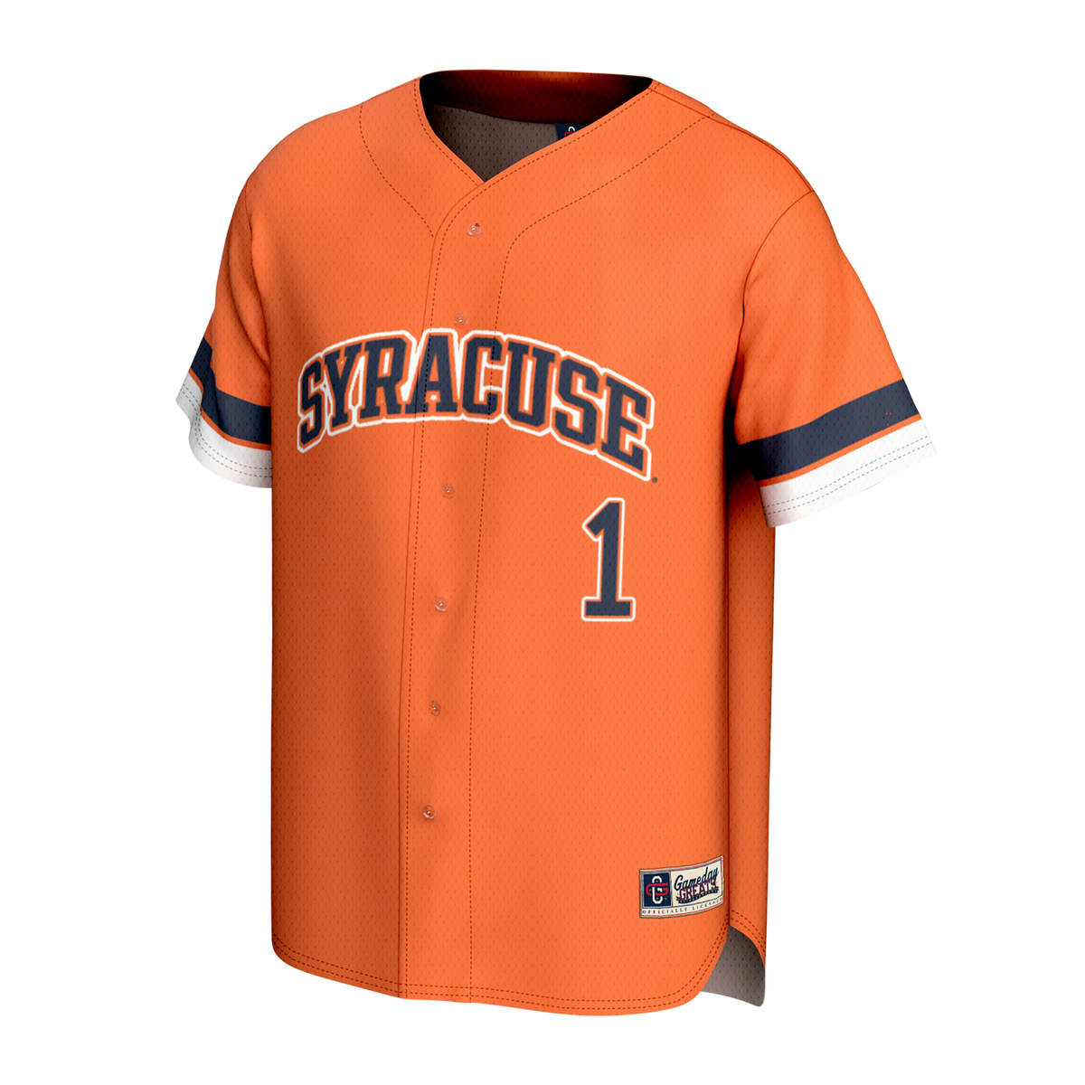 Syracuse Orange Lightweight Collegiate Baseball Fashion Jersey - Orange