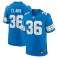 Detroit Lions Chuck Clark Blue Team Game Jersey