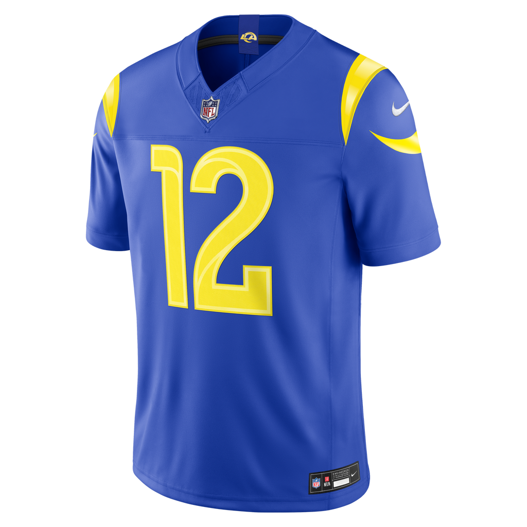 Los Angeles Rams Puka Nacua Royal Team Vapor F.U.S.E. Stitched Limited Jersey