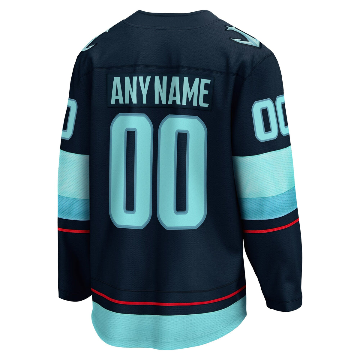 Seattle Kraken Deep Sea Blue Home Breakaway Custom Jersey