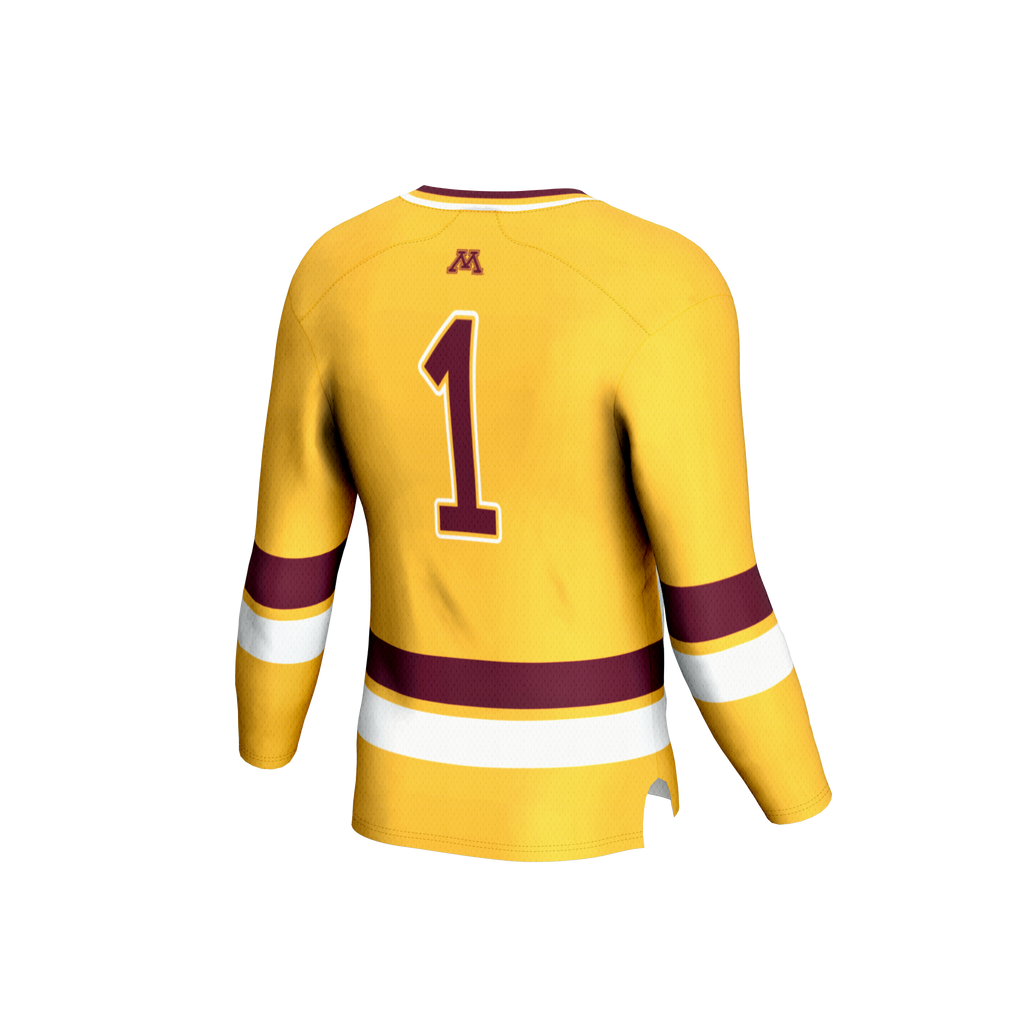 Minnesota Golden Gophers Lightweight Hockey Fashion Jersey - Gold