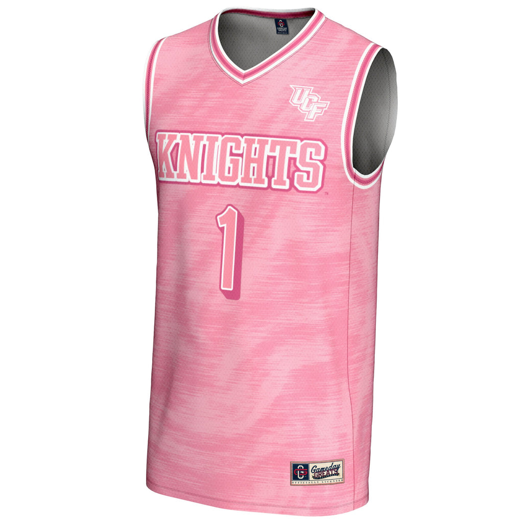 #1 UCF Knights Lightweight Basketball Fashion Jersey - Pink