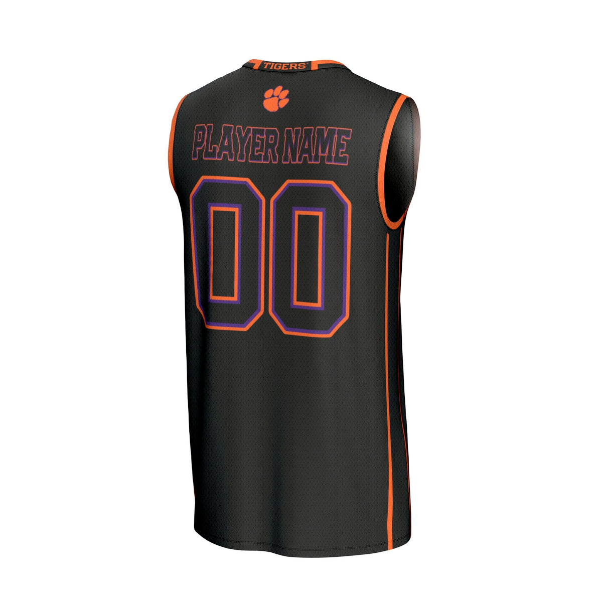 Clemson Tigers Lightweight Collegiate Basketball NIL Pick-A-Player Fashion Jersey - Black