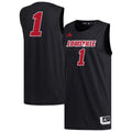 #1 Louisville Cardinals Replica Basketball Jersey - Black