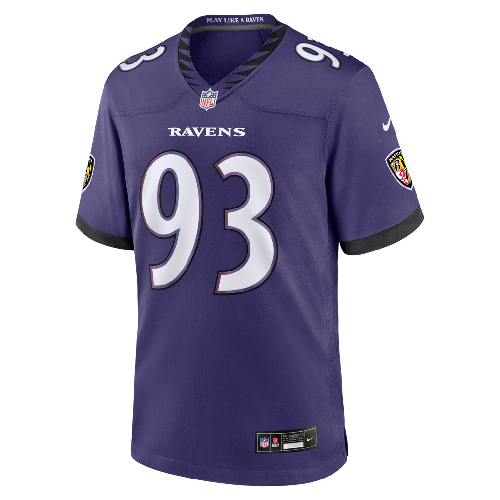 Baltimore Ravens Calais Campbell Purple Team Game Jersey