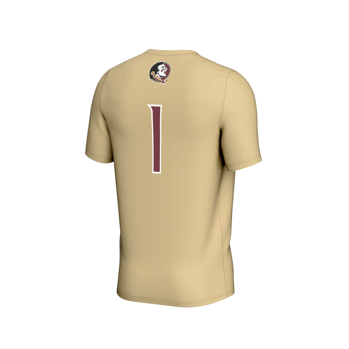 #1 Florida State Seminoles Lightweight Collegiate Soccer Fashion Jersey - Gold