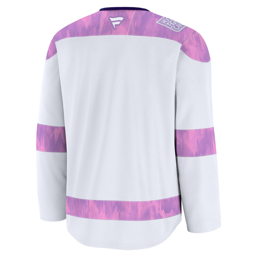 Washington Capitals White 2024 Hockey Fights Cancer Practice Jersey